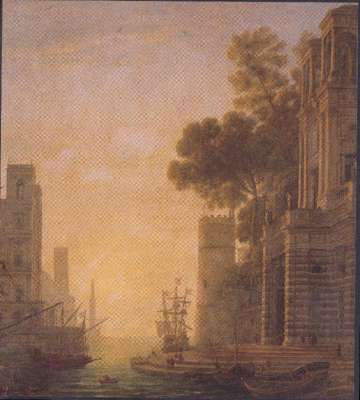 Claude Lorrain The Embarkation of St Paula in Ostia oil painting image